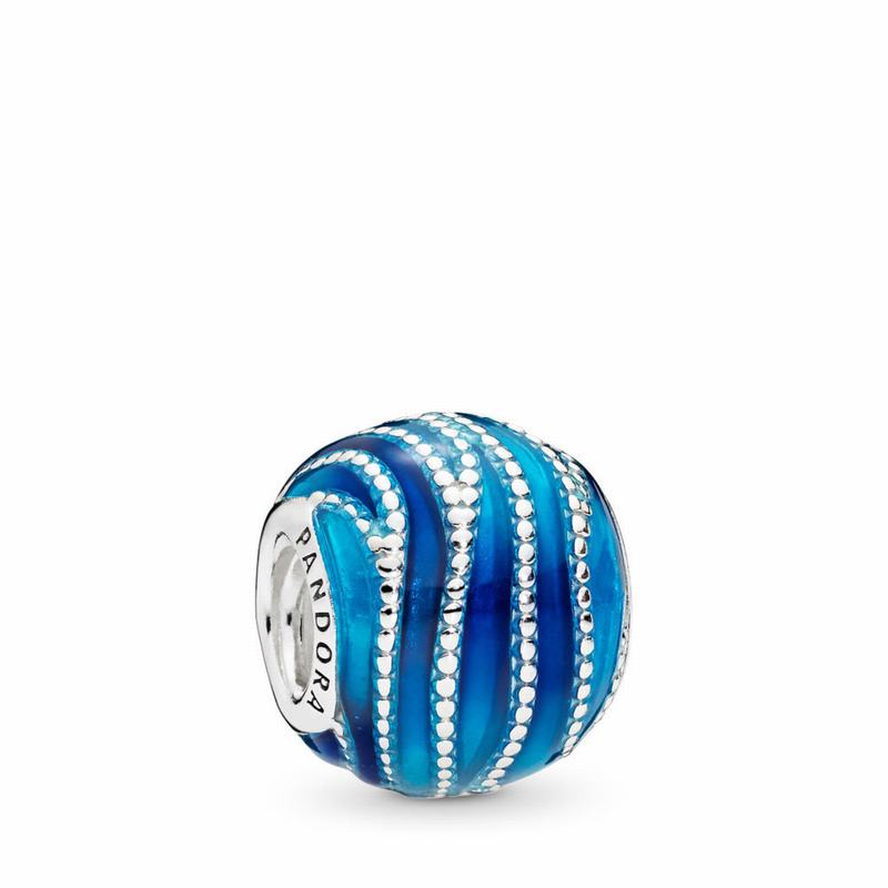 Pandora Australia Blue Swirls Charm - Sterling Silver | VPDMWC134